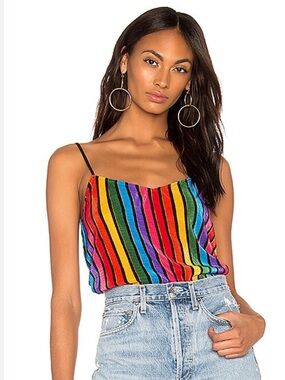 Show Me Your MuMu Multicolor Striped Top